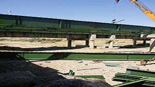پروژه ساخت و نصب عرشه فلزی پل رودخانه آدینان سقز در استان کردستان