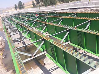 پروژه ساخت و نصب سازه های فلزی پل رودخانه اهر چای در استان آذربایجان شرقی
