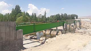 پروژه ساخت و نصب سازه های فلزی پل رودخانه اهر چای در استان آذربایجان شرقی