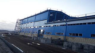 پروژه ساخت و نصب سازه های فلزی کارخانه الیاف کائولن ارس
