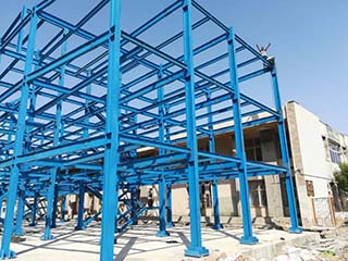پروژه ساخت و نصب سازه های فلزی ساختمان واحد ثبتی آبادان