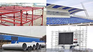 پروژه ساخت و نصب سازه های فلزی استادیوم اختصاصی باشگاه گسترش فولاد تبریز
