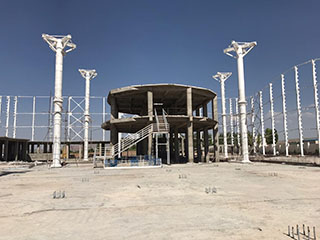 پروژه ساخت و نصب سازه فلزی پارک آبی خاوران در تبریز