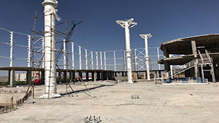 پروژه ساخت و نصب سازه فلزی پارک آبی خاوران در تبریز