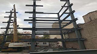 پروژه ساخت و نصب سازه های فلزی ساختمان لوکس خانم سلمانی در کوی فیروز تبریز