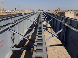 پروژه ساخت و نصب سازه های فلزی پل محور رامهرمز - بهبهان