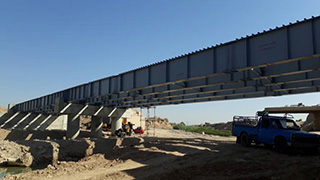 پروژه ساخت و نصب سازه های فلزی پل محور رامهرمز - بهبهان
