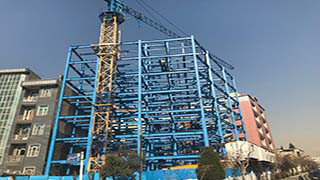 پروژه ساخت و نصب سازه های فلزی ساختمان اداری-تجاری شرکت هواپیمایی آتا