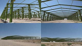 پروژه ساخت و نصب سازه های فلزی سالن های تولید گروه ماشین سازی یاقوت تبریز